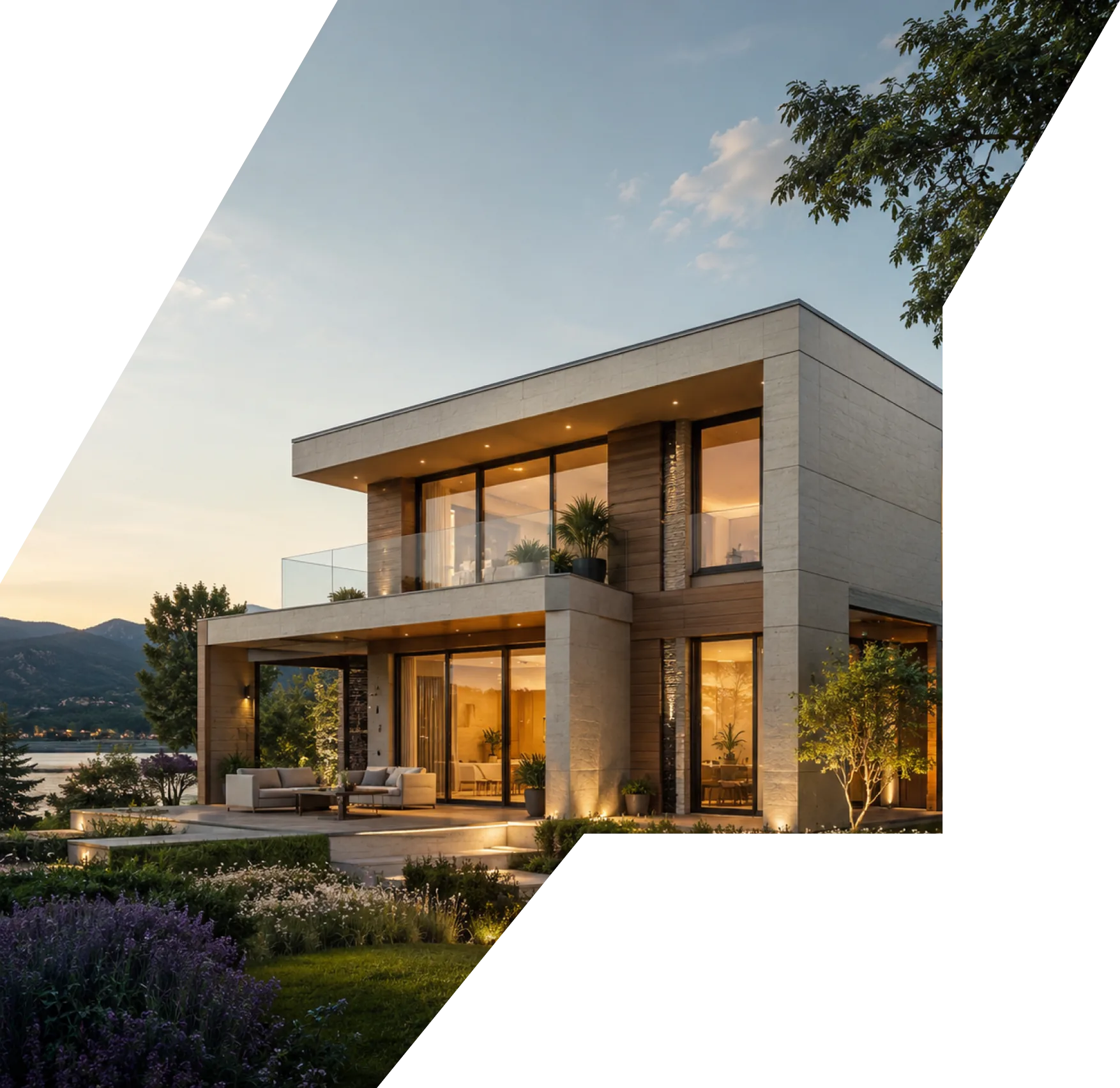 Taş cephe villa